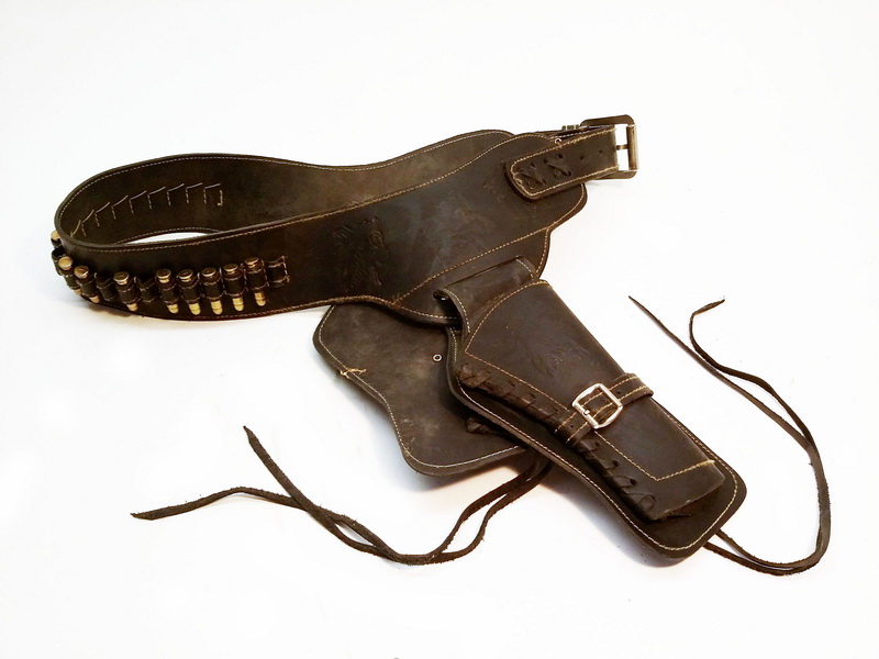 cinturon cartuchera doble negro (22eu.) 1u